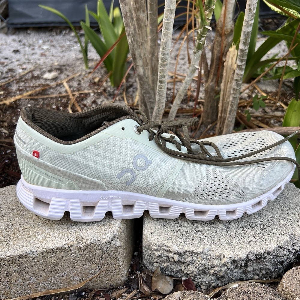 On Cloud X Men's Sneakers  US Size 11 Green  White Running Shoes